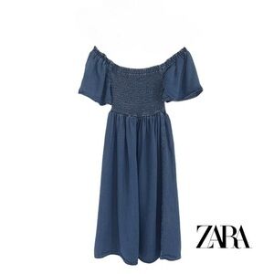 Zara girls off the shoulder dress size 8